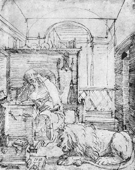 St Jerome in His Study, Albrecht Durer